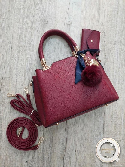 Lace & Luxe large leather tote handbag with shoulder strap, spacious everyday fashion purse in brown leather.