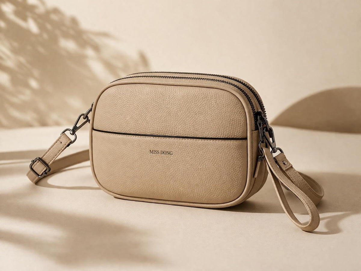 Lace & Luxe multi-compartment crossbody bag with adjustable strap, ideal for everyday travel and casual outings.