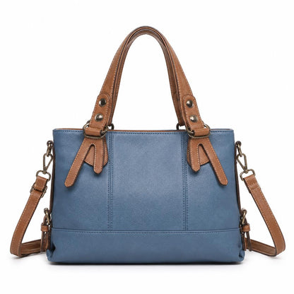 Genuine leather shoulder crossbody bag by Lace & Luxe, stylish everyday handbag with a sleek design and adjustable strap.