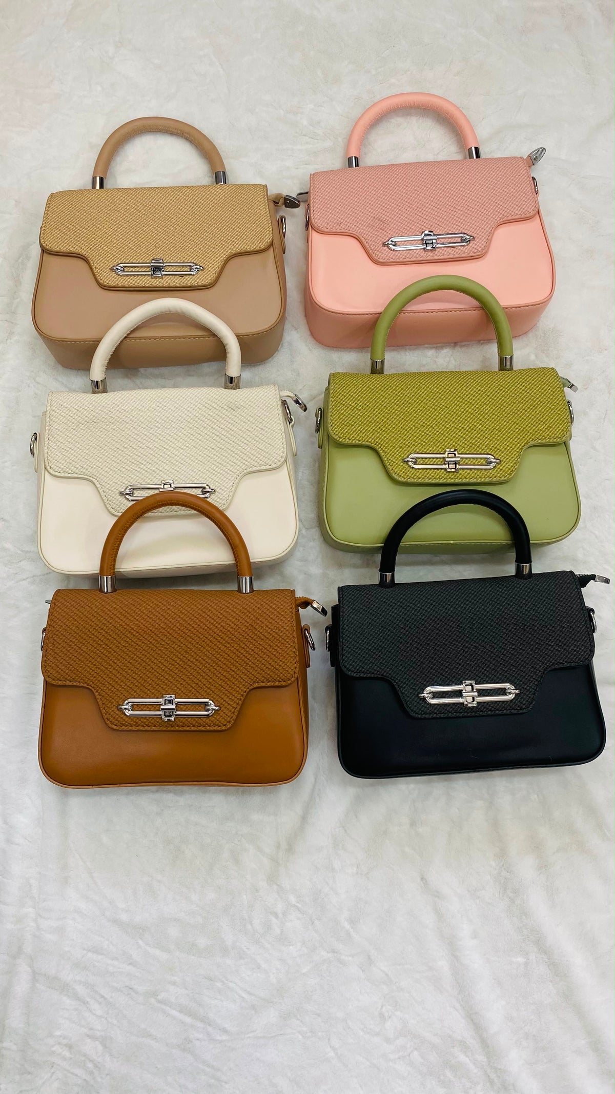 Women’s Structured Handbag – Elegant Top Handle Shoulder Bag