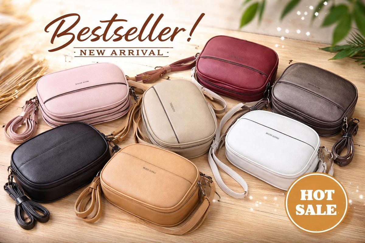Lace & Luxe crossbody bag with multiple compartments, shown in black, featuring adjustable strap and organized interior for everyday use.