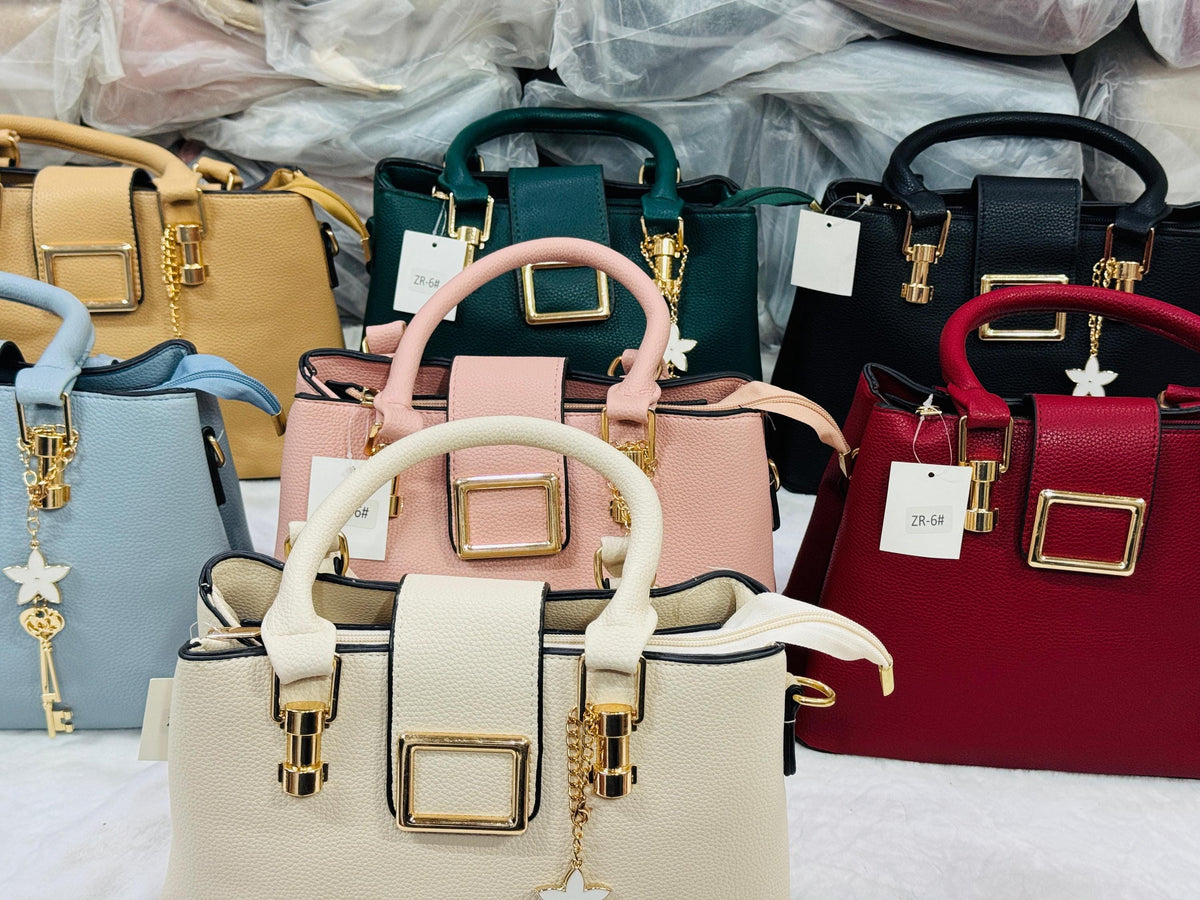 Lace & Luxe faux leather structured handbag for women with top handle, designer style office purse, ideal for professional and casual use.