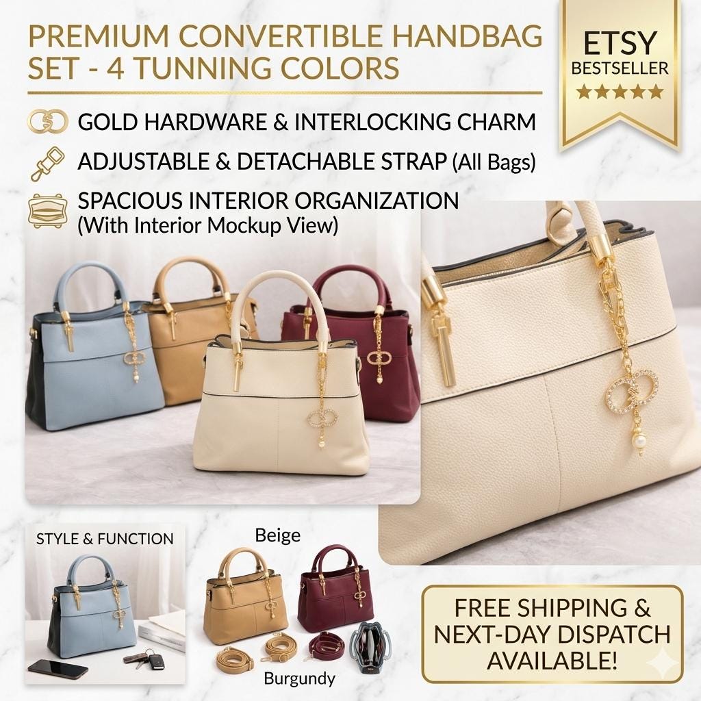 Lace & Luxe faux leather top handle bag with gold charm, women’s crossbody purse featuring a stylish design and versatile carry options.