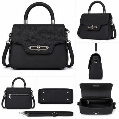 Women’s Structured Handbag – Elegant Top Handle Shoulder Bag