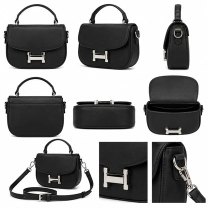 Mini Saddle Crossbody Bag with Buckle | Lace & Luxe