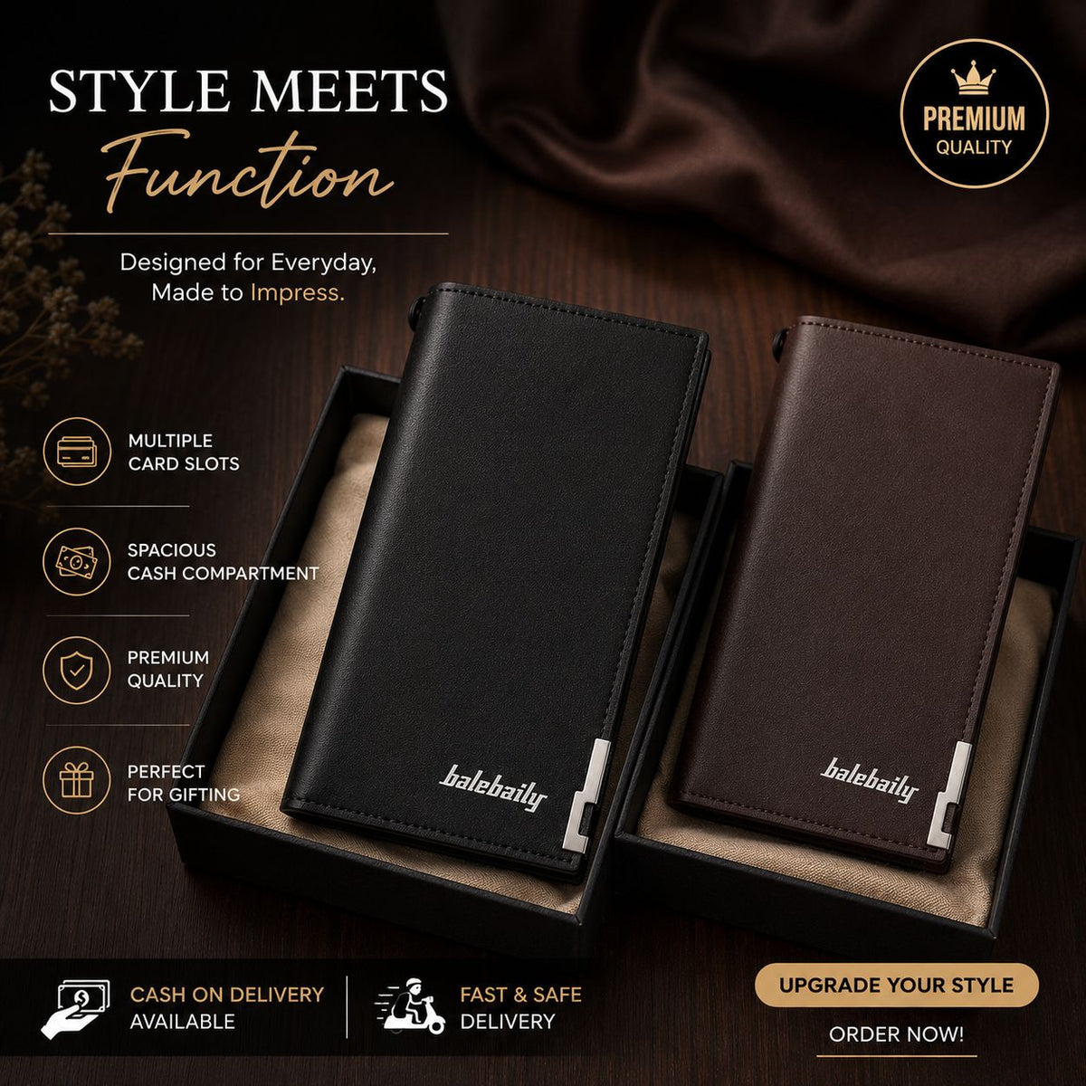 Luxury Quilted Women’s Wallet | Elegant PU Leather Wallet with Multiple Card & Cash Slots - Lace & Luxe