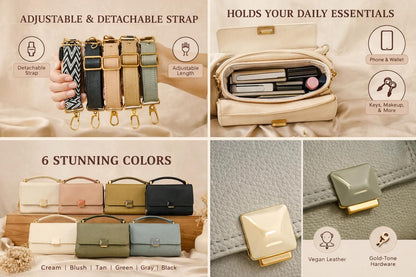 Lace & Luxe women's pebbled leather crossbody purse with structured top handle and elegant design for versatile use.