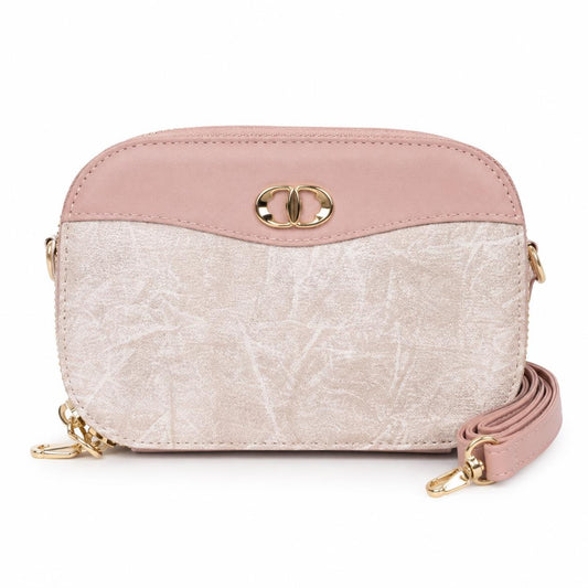 Lace & Luxe leather mini shoulder bag with gold hardware and adjustable strap, trendy everyday purse in black leather.