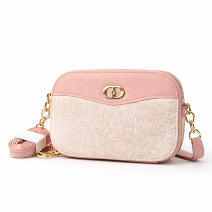 Lace & Luxe leather mini shoulder bag with gold hardware and adjustable strap, trendy everyday purse in black.