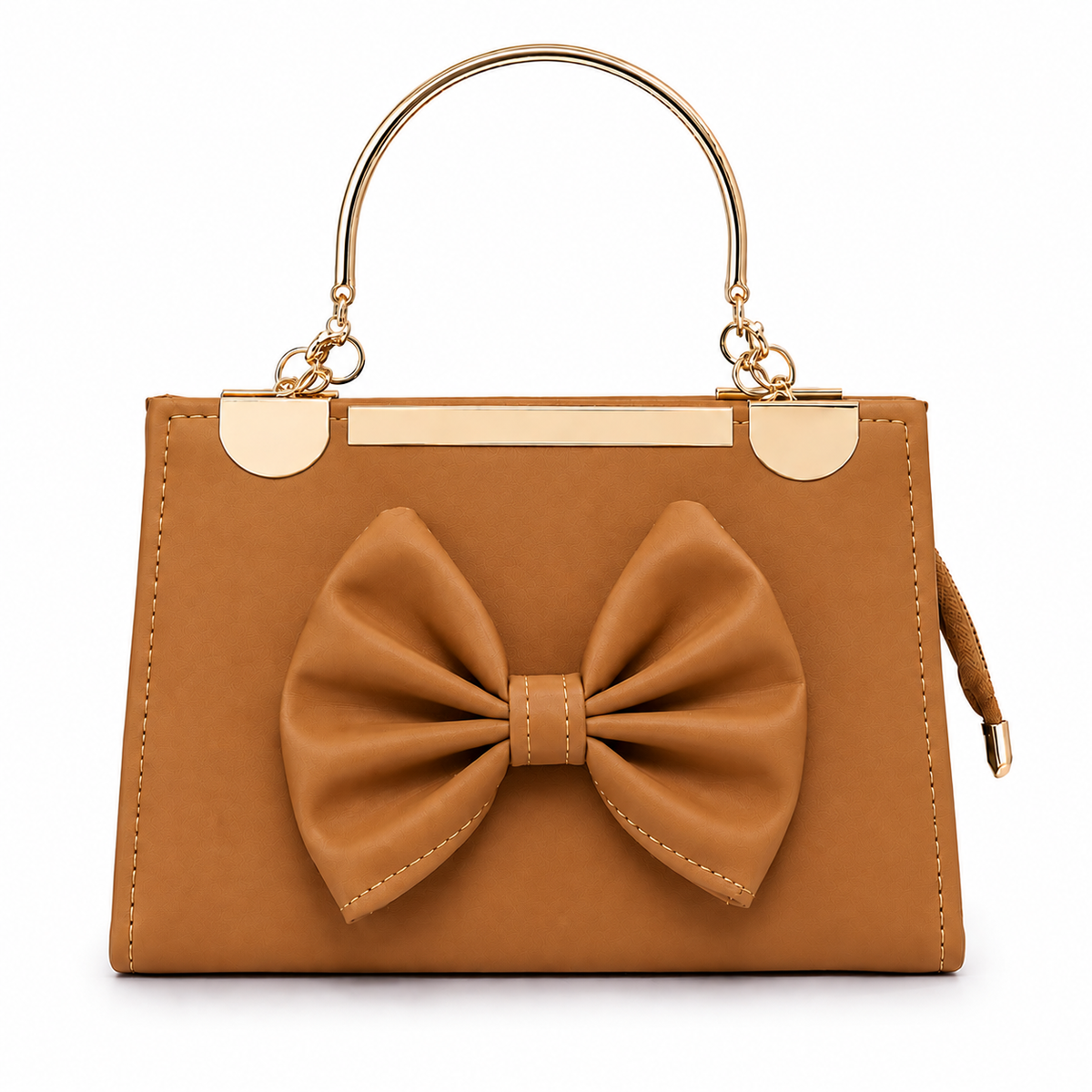 Emerald Bow Top-Handle Satchel – Gold Hardware Crossbody Purse Lace & Luxe